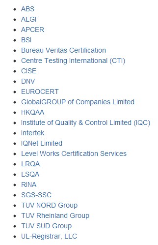 Which companies can audit SA8000?